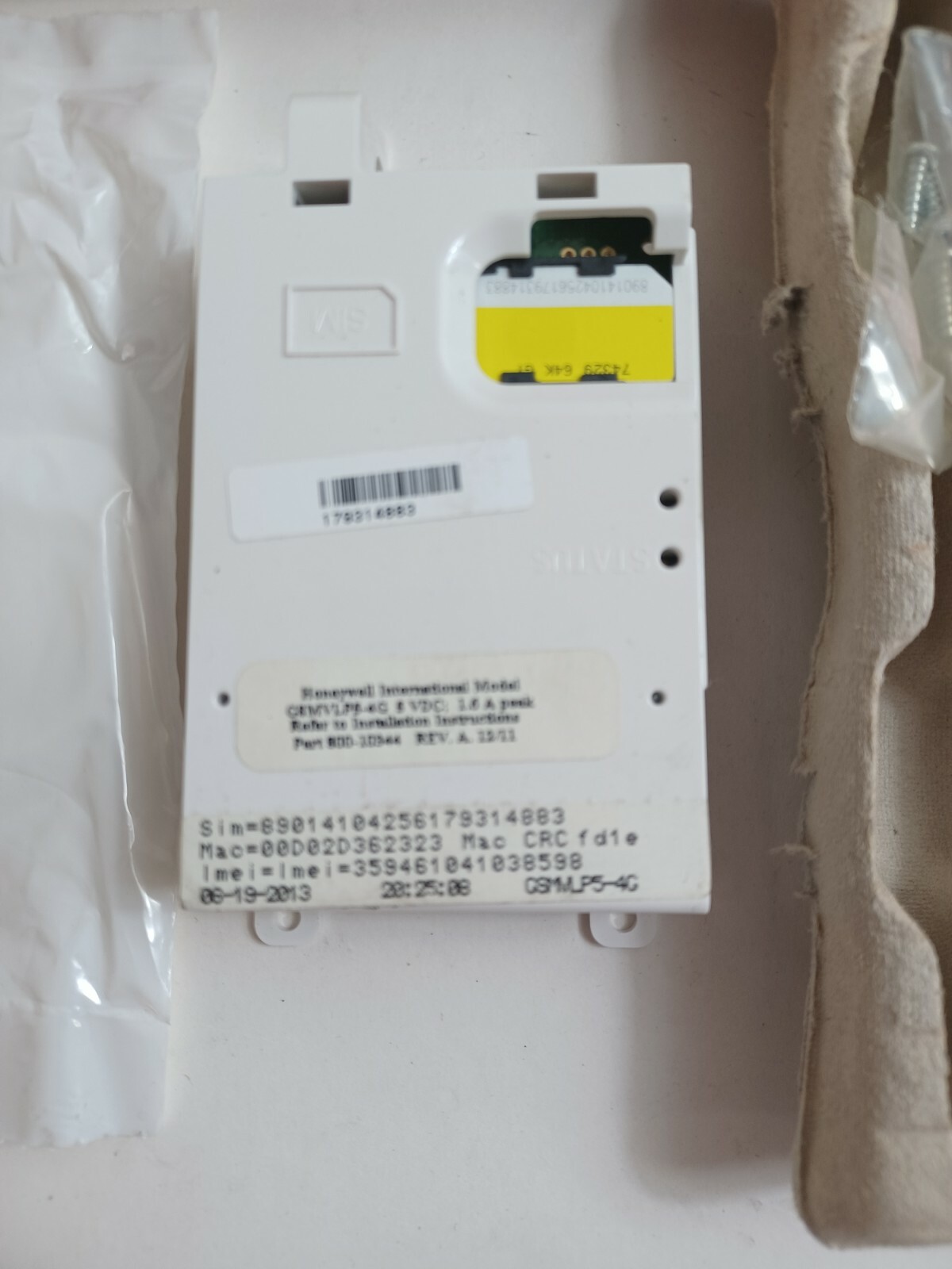 Honeywell GSMVLP5-4 IntelliPath Series 4G Communicator (SIM Card Not Activated)