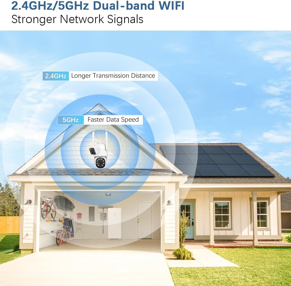 Wireless Security Camera System Outdoor with 10″ Monitor 10 Channel NVR 2-Lens