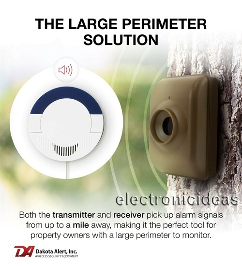 DAKOTA ALERT DCMA-4000 WIRELESS MOTION DRIVEWAY SECURITY ALARM – 2 SENSORS – NEW