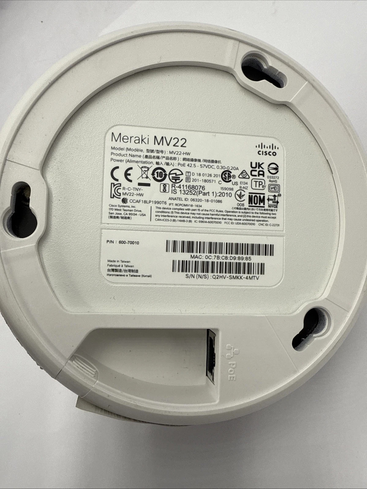 Cisco Meraki MV22-HW