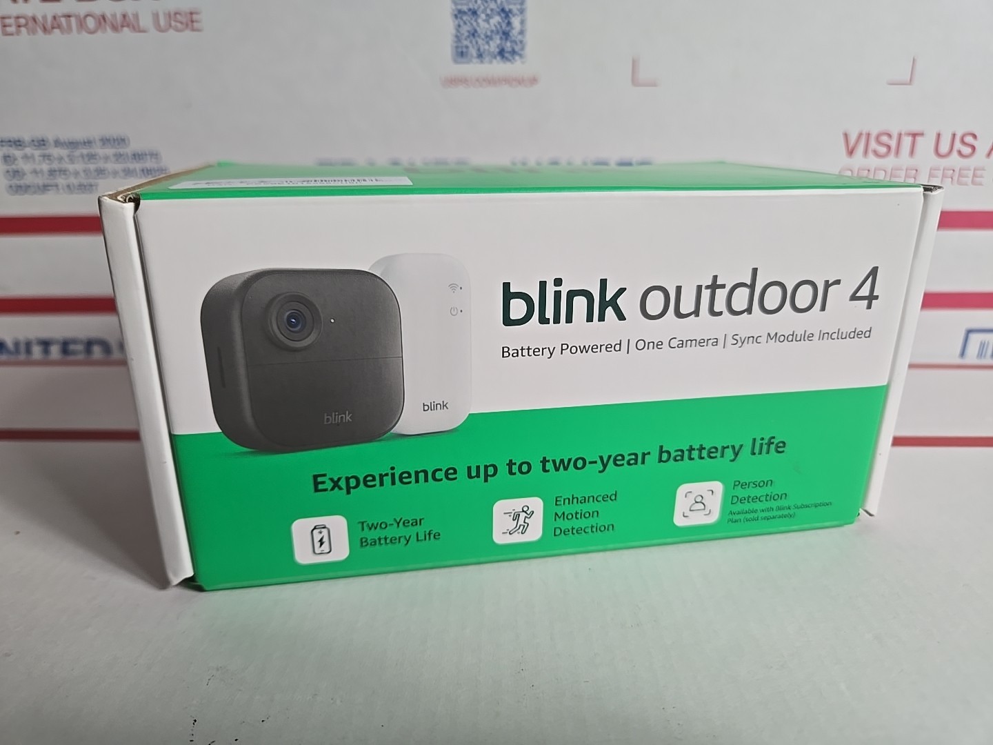 Blink Outdoor 4 Wireless smart security camera, two-year battery life, 1080…
