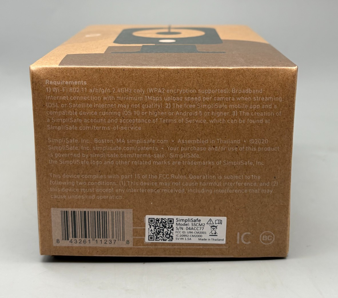 SimpliSafe SimpliCam SSCM2 Indoor Security 1080p HD Video Camera – Black