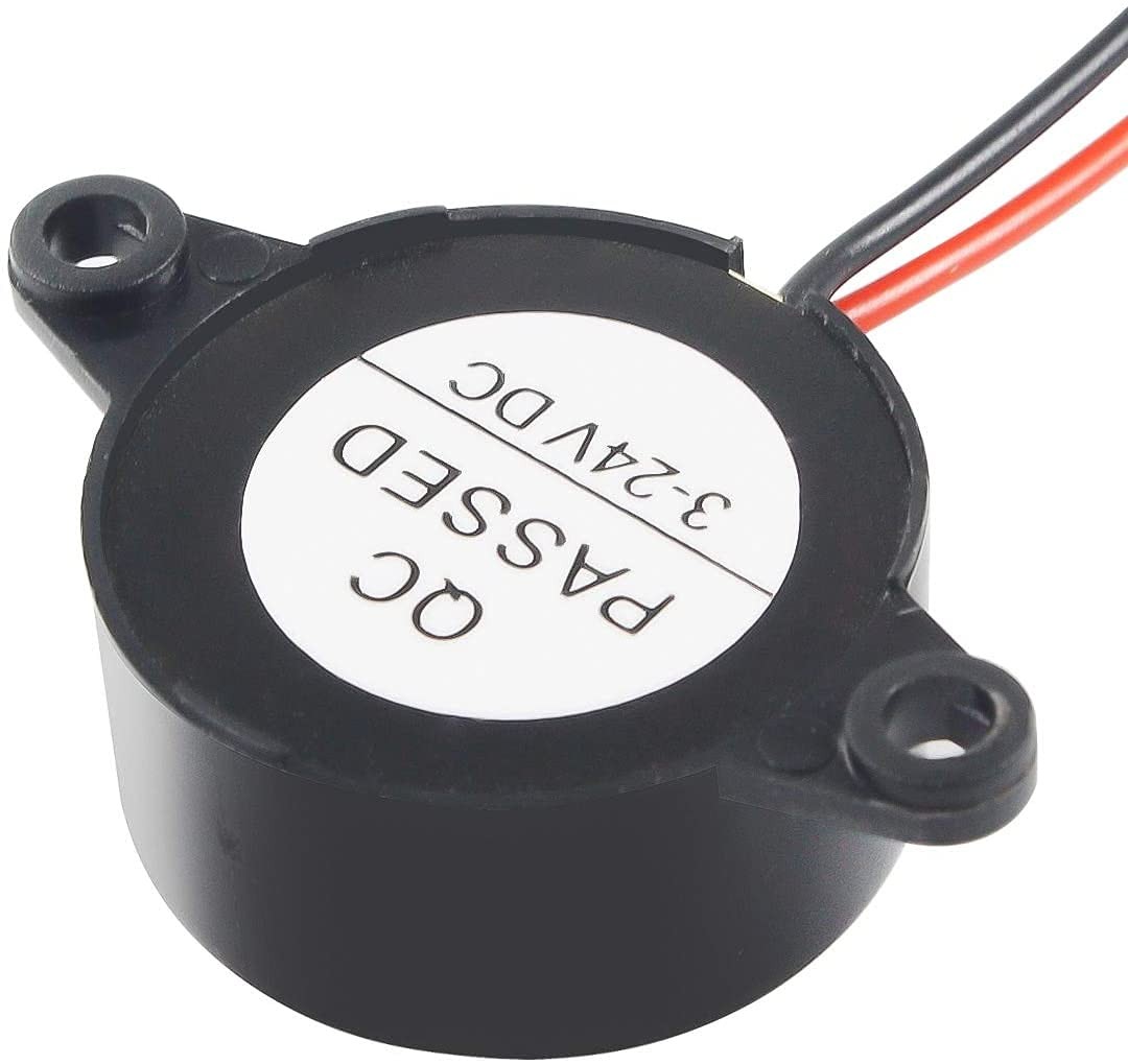 Active Piezo Buzzer 90 db with Industrial Audio Inside 2-Wire Leads Alarmer D…