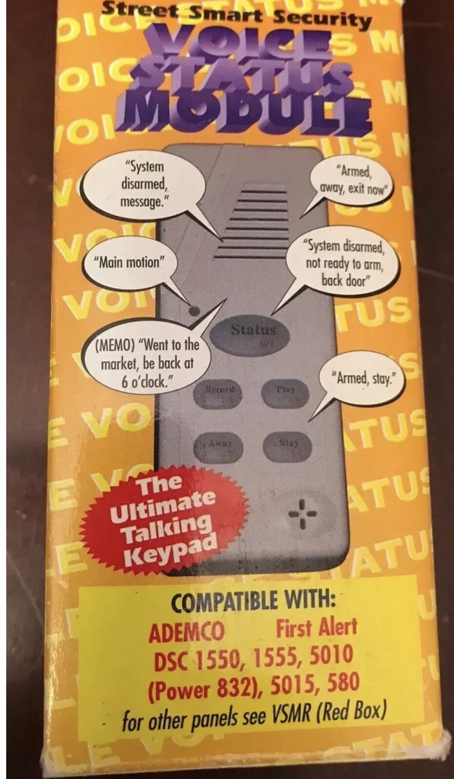 Honeywell/Ademco Universal Voice Status Module – Part #VSMY – New in Box
