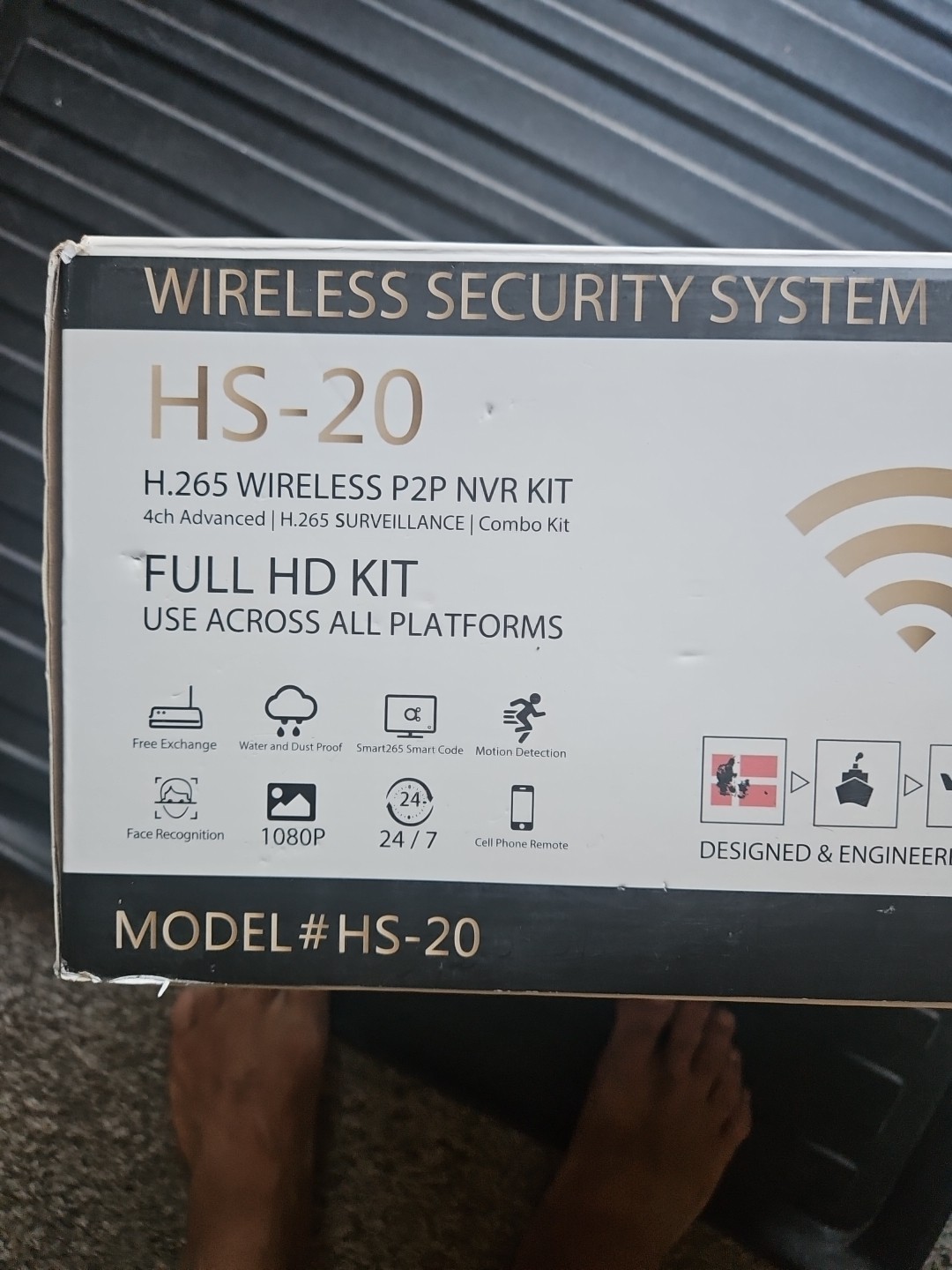 Helios Hi-Fi HS-20 Home Security System 4 Cameras & Receiver NIB HD wireless kit