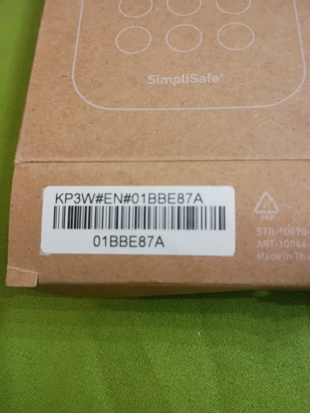 SimpliSafe KP3 Home Security System Keypad Remote White Model SSKP3 Tested