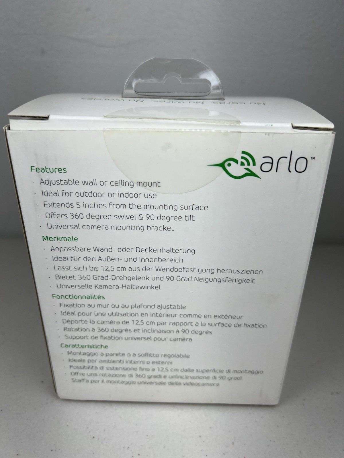 2 Arlo VMA1000 Adjustable Indoor Outdoor Mounts Compatible with Arlo Cameras