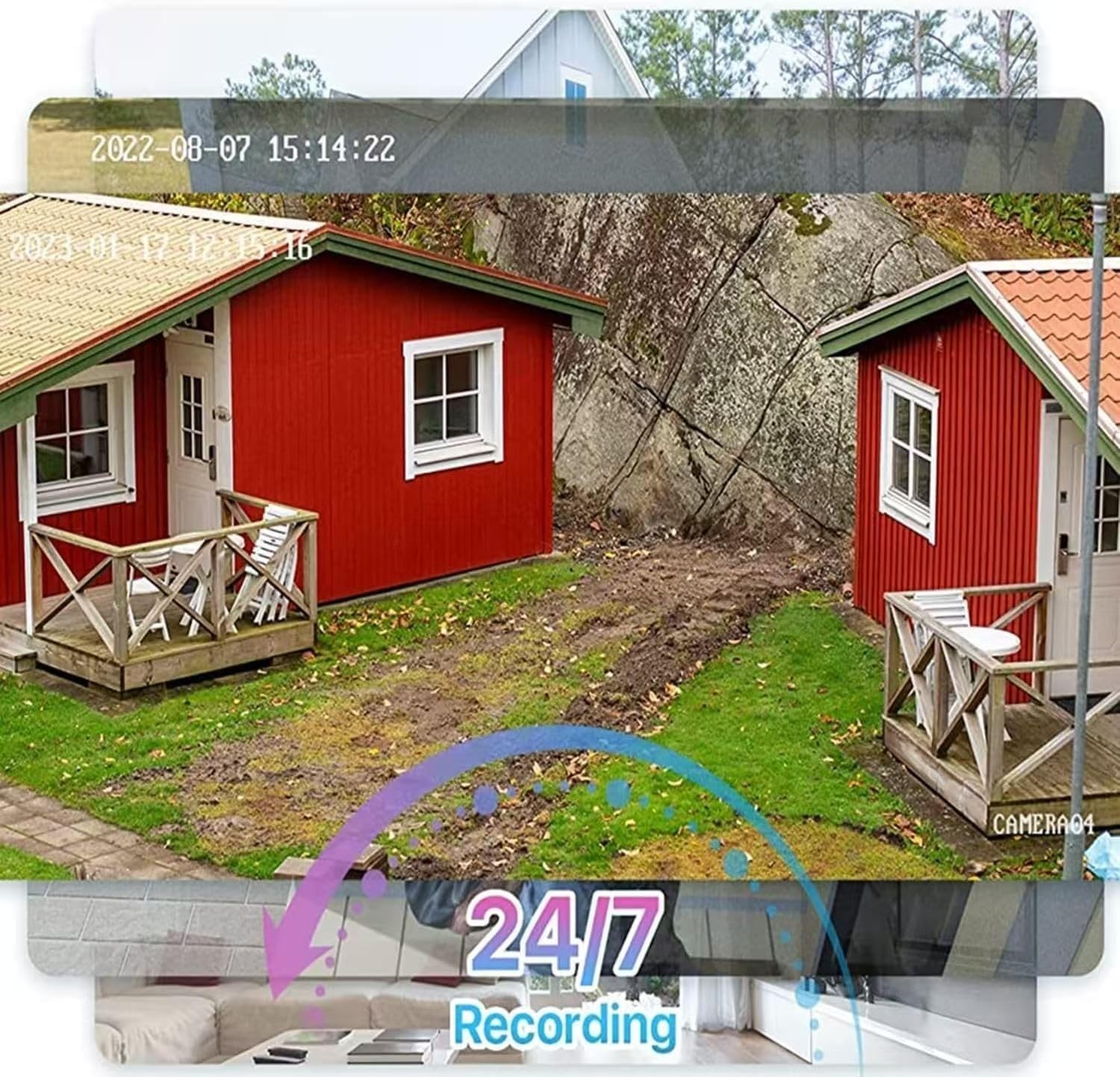 Advanced 3000TVL Security Camera System with AI Motion Detection & Night Vision