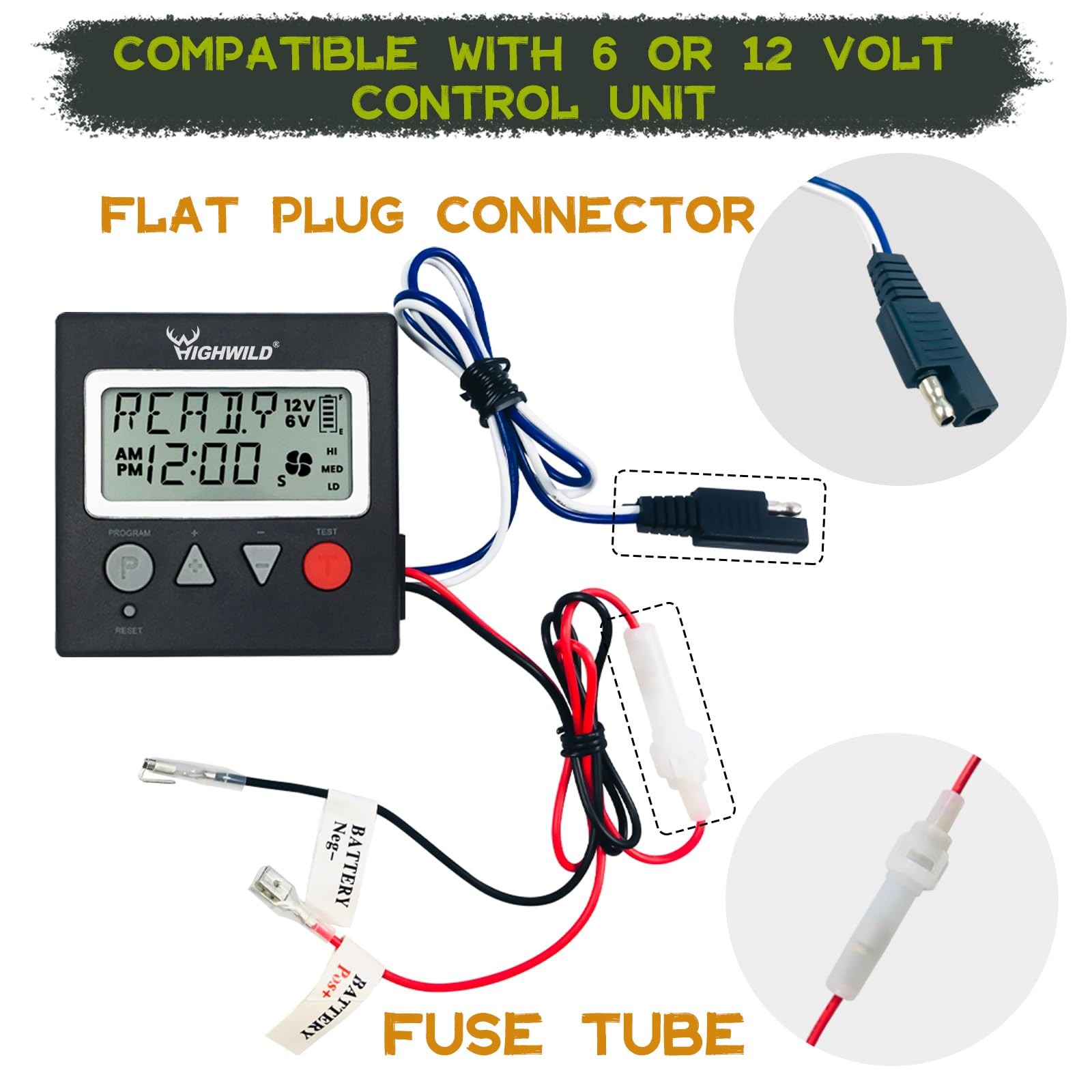 Highwild 6V/12V Universal Game Feeder Digital Timer G-