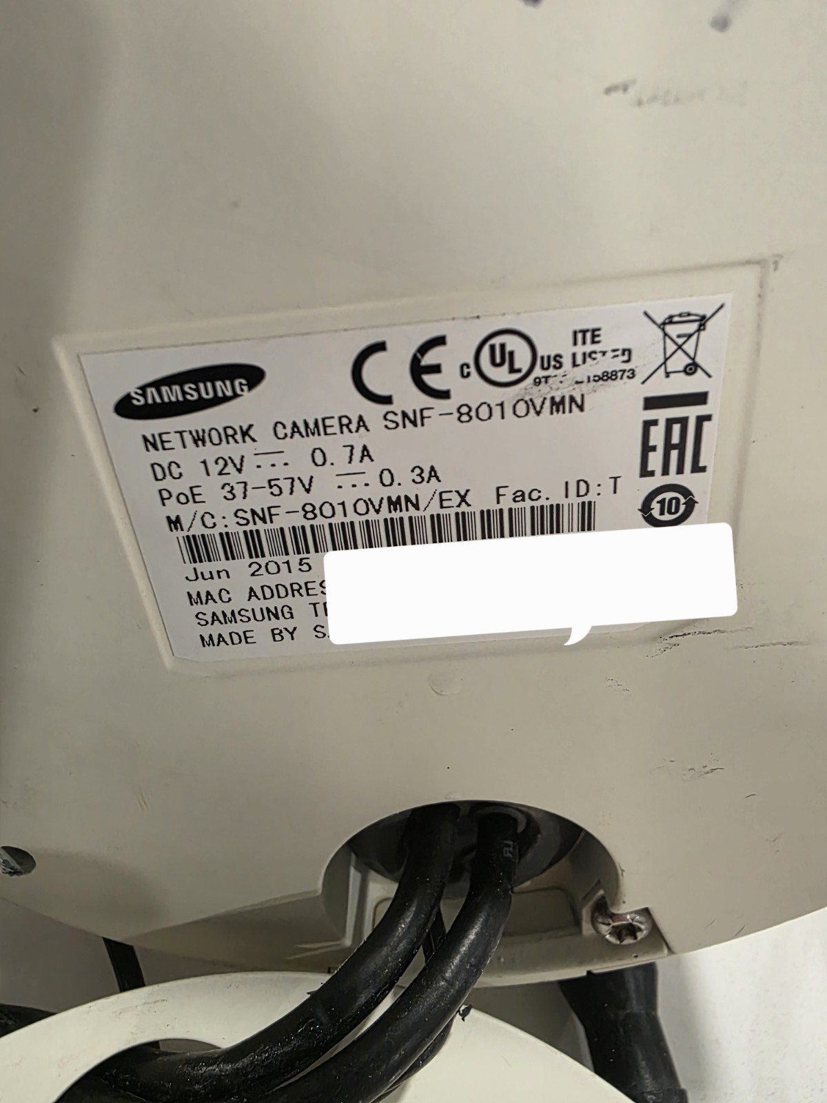 Fisheye IP Network Camera Lot of 6 + SBp-300TM1/EX (6) | Samsung SNF-8010VMN
