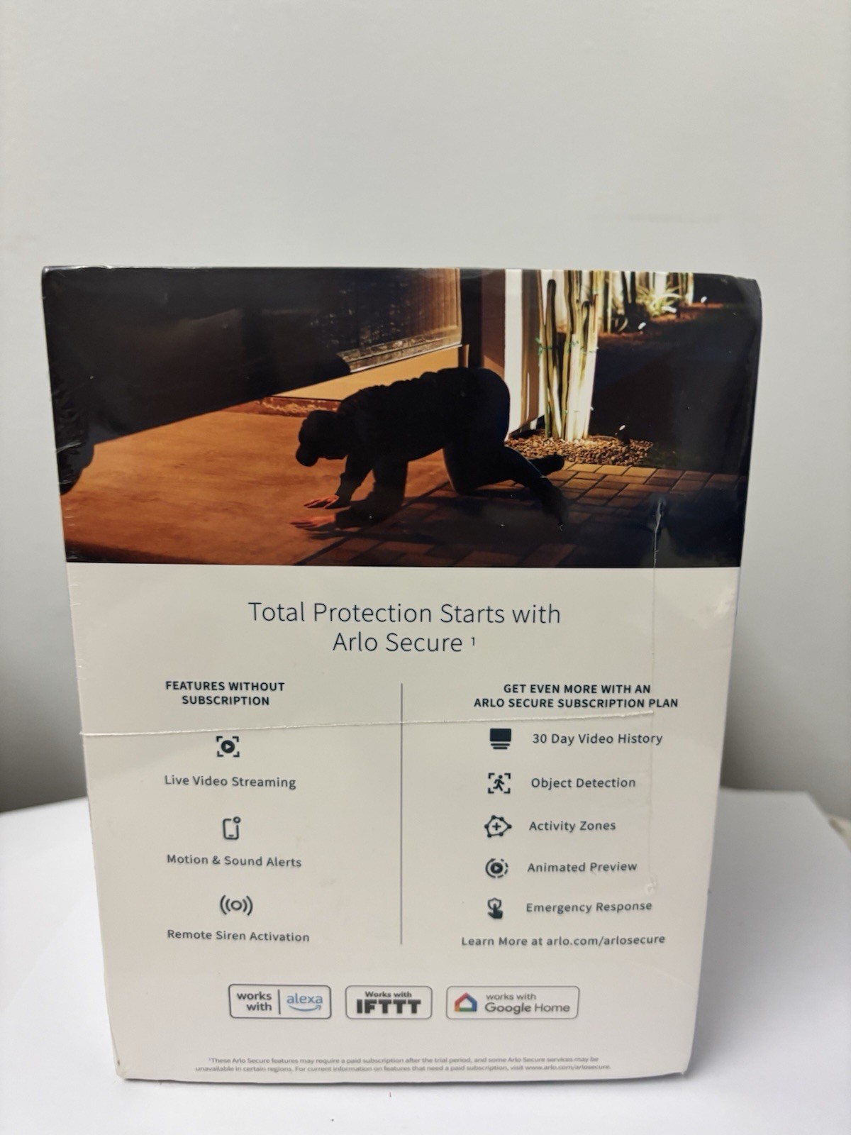 Arlo Pro Wireless 5S 2K Spotlight Camera, 3 Cameras & 1 Solar Panel, White