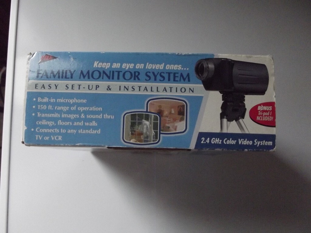 TDE Systems Family Monitoring System 2.4 GHZ Color Video System Untested