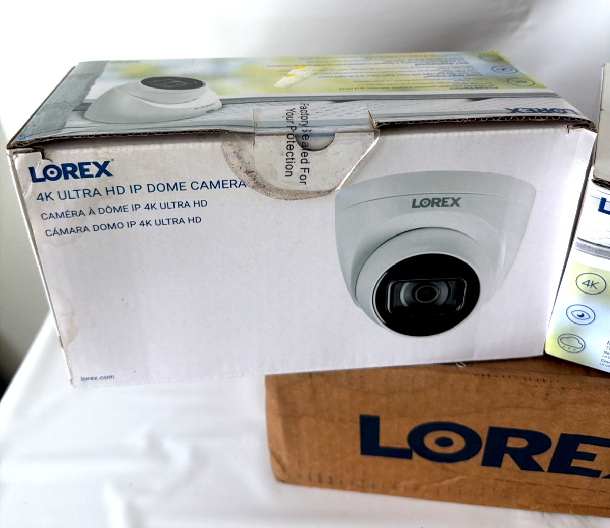 Lorex 4K Ultra HD Security IP Dome Camera IR, Audio, And Night Vision E841CD-E
