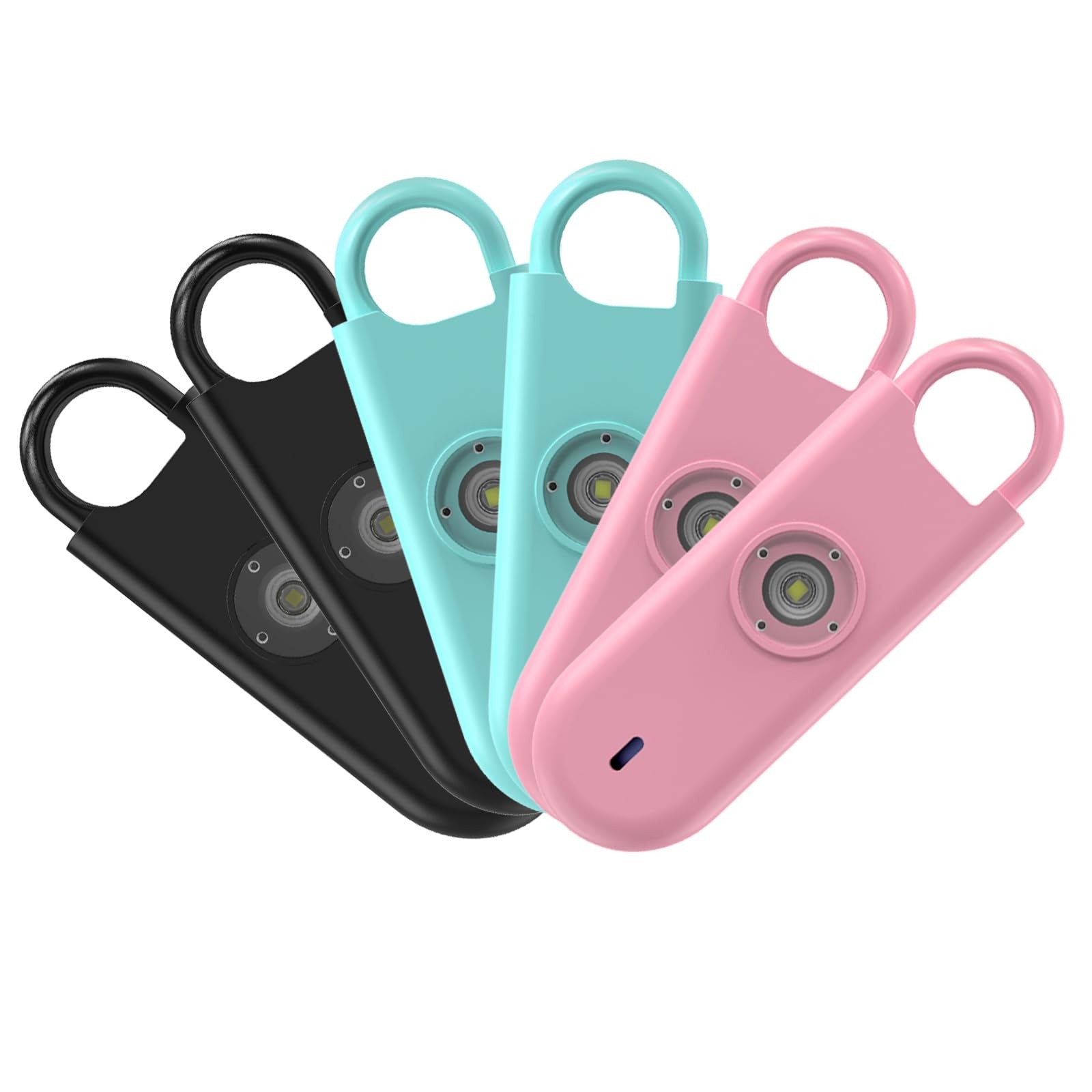 140dB Personal Safety Alarm for Women, 6 Pack Safe Alarm Protection Keychain …