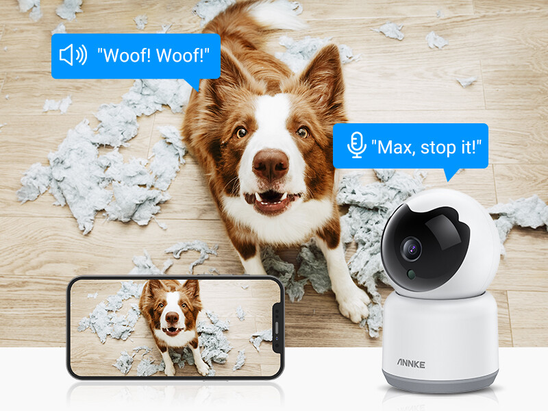 ANNKE 1080P WiFi IP Security Camera Pan/Tilt Two Way Audio Home Baby Pet Monitor