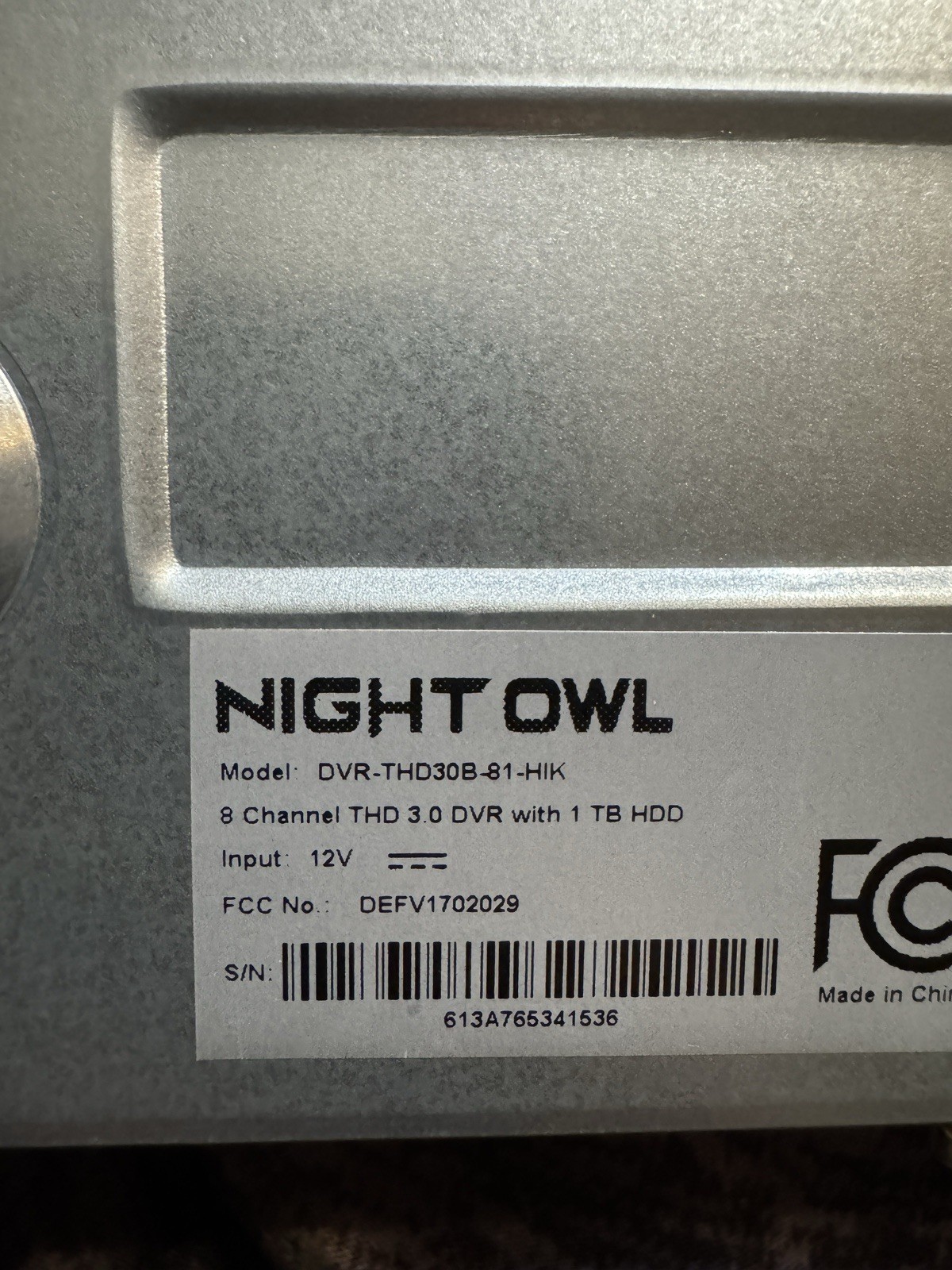 Night Owl C841PIR3MP Indoor/Outdoor 4 3MP Wired Infrared Security Camera System