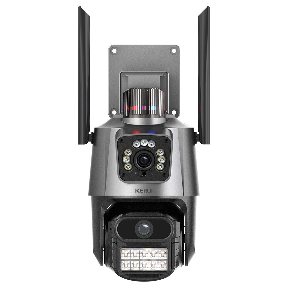 ICSee Dual Lens WiFi IP Camera Wireless Outdoor CCTV PTZ Home Security IR Cam US