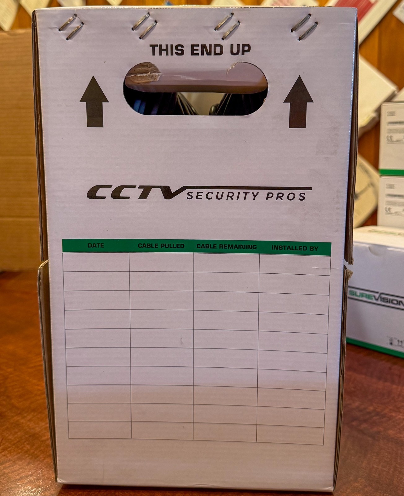 SureVision NVR Security System w/ 4 IP Cameras + 1000ft Cat5e Cable Bundle