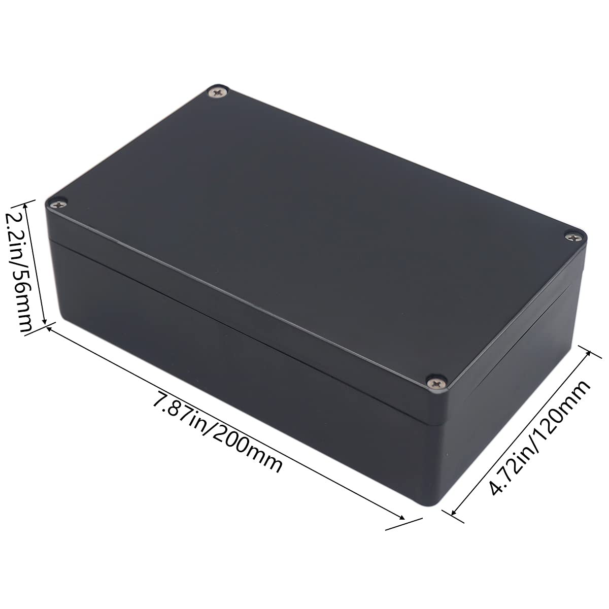 Otdorpatio Project Box IP65 Waterproof Junction 7.87″x4.72″x2.2″, Black