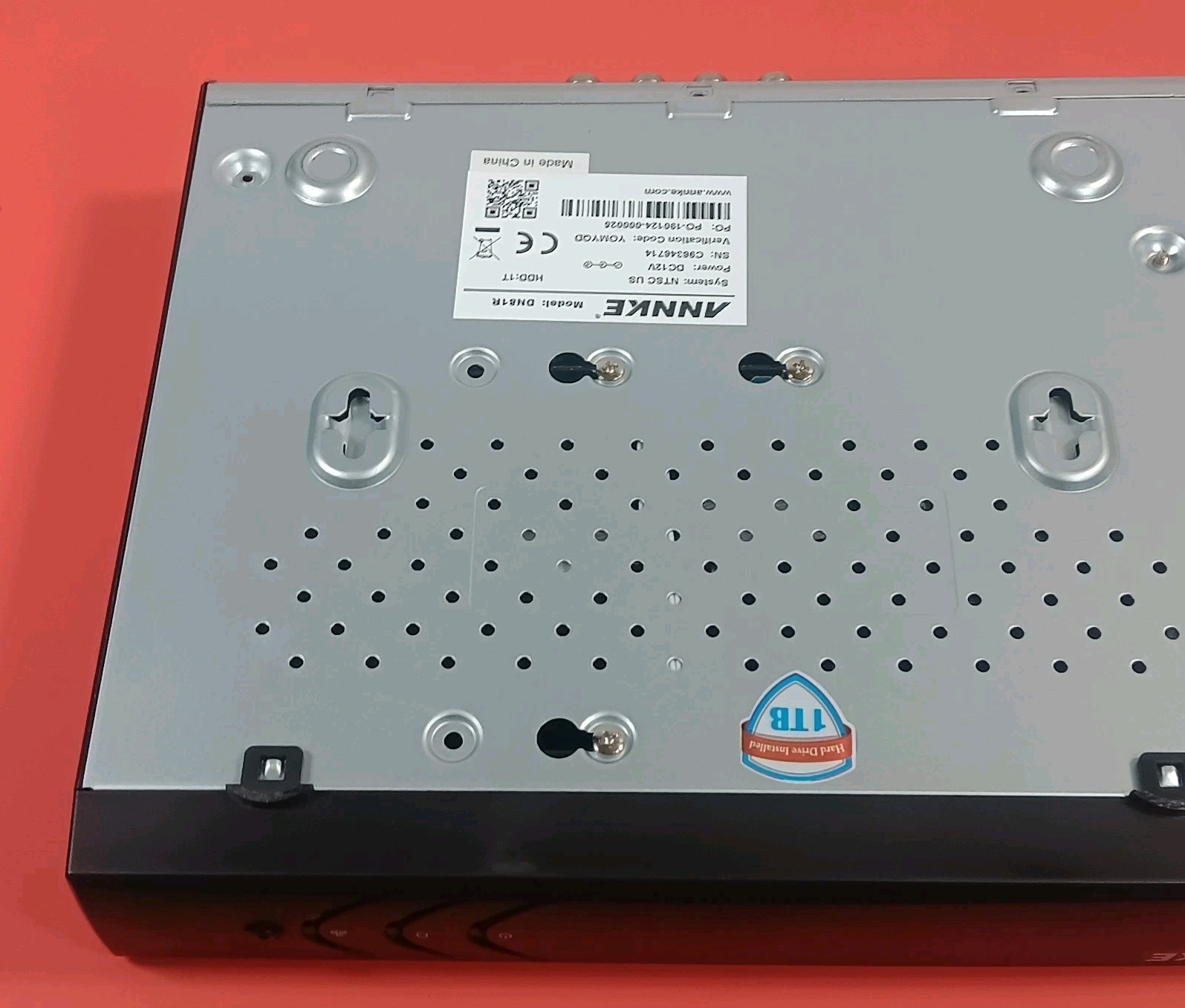 Annke DN81R Video Recorder For CCTV Camera System 1TB HDD