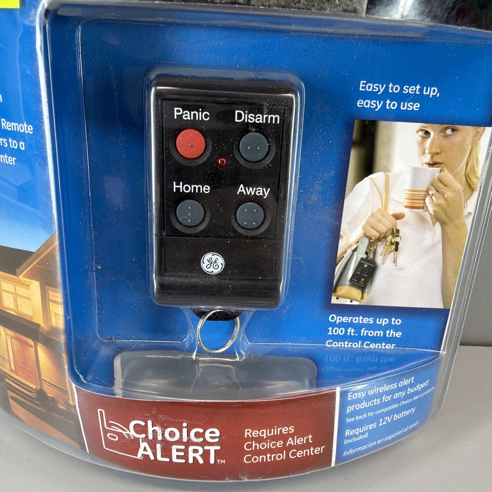 Wireless Alarm System Keychain Remote Home House GE Choice Alert Alarm New 45144