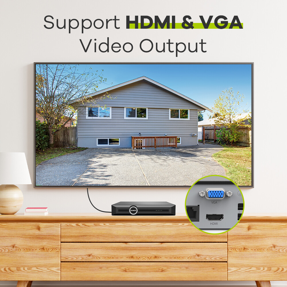 SANNCE 6MP 8CH 8MP POE NVR Home Video Recorder for Security Camera System CCTV