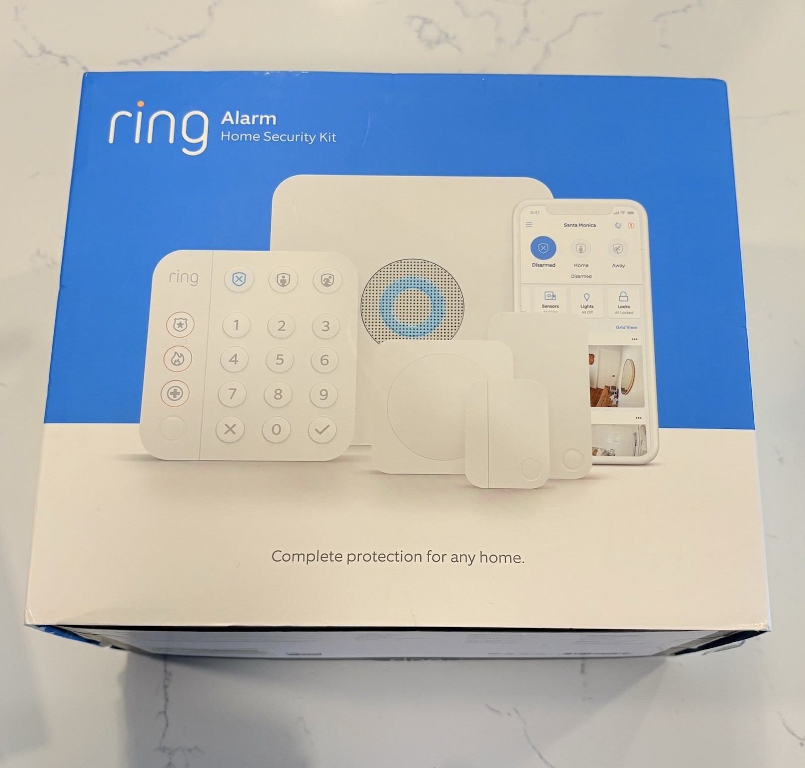 Ring – Alarm Pro Home Security Kit 8 Pieces – White