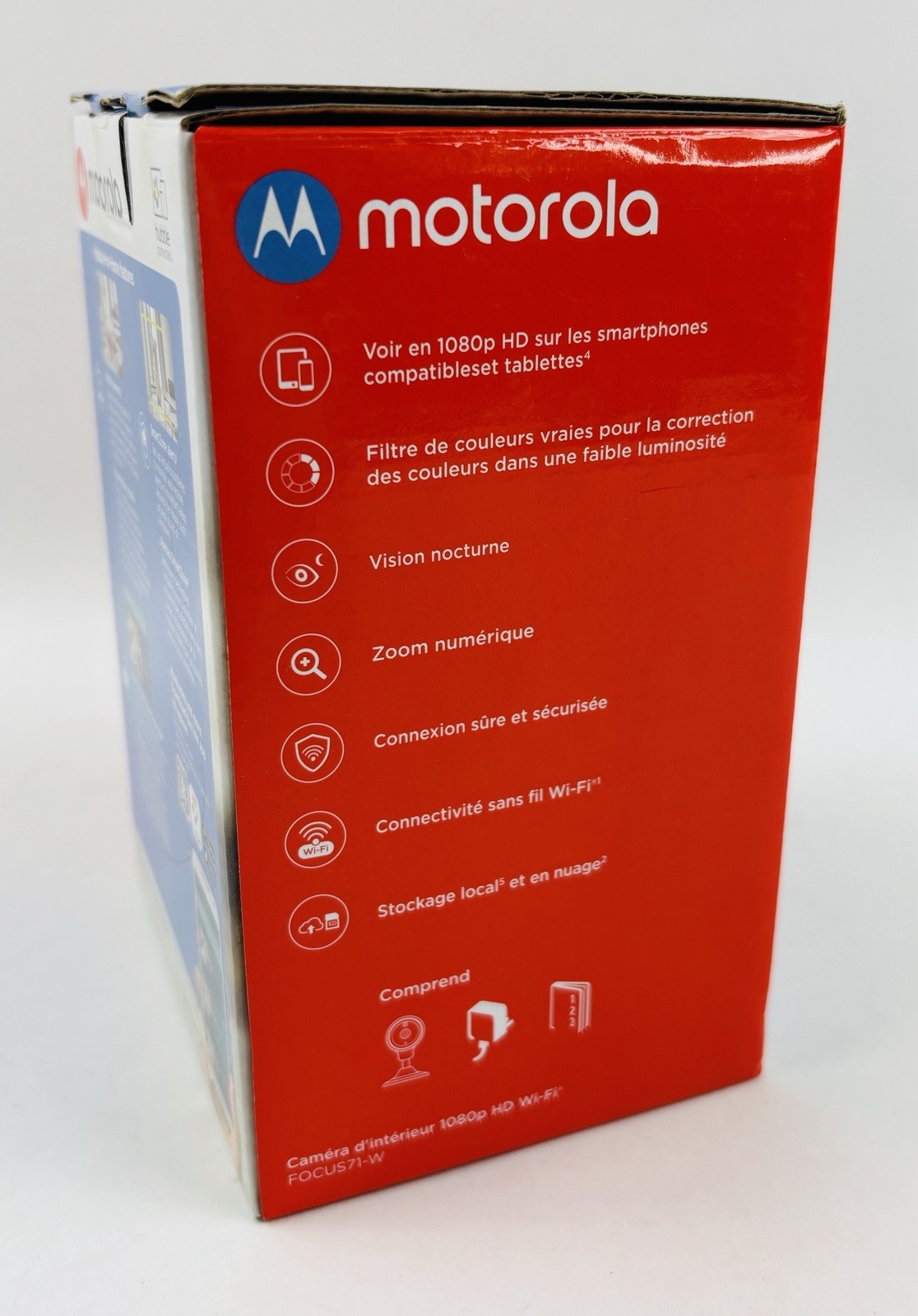 Motorola FOCUS71-W 1080p HD Wi-Fi Indoor Security Camera Night Vision Two-Way