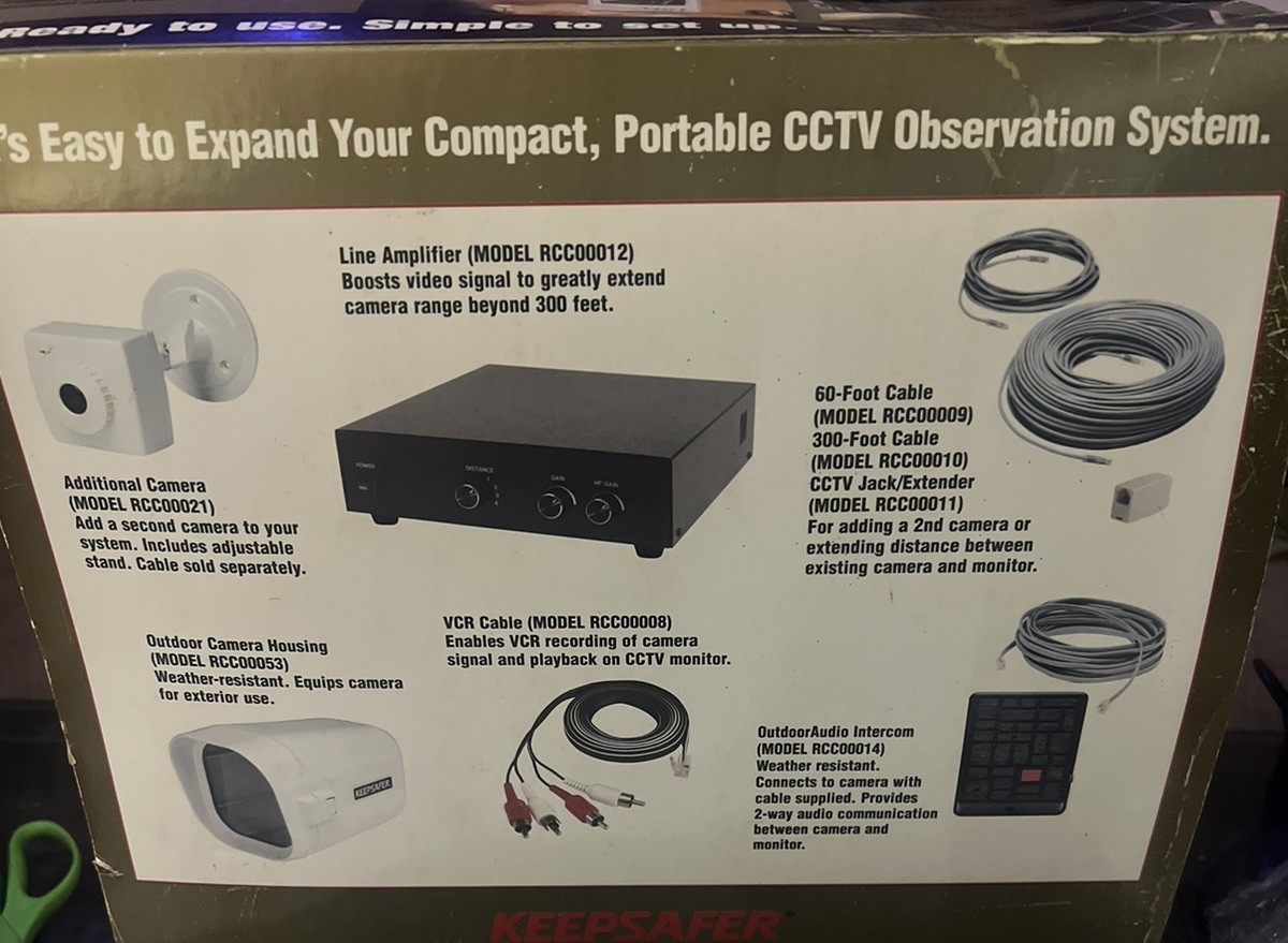 Vtg Keepsafer by Linear Compact Portable CCTV Observation System NOS NIB