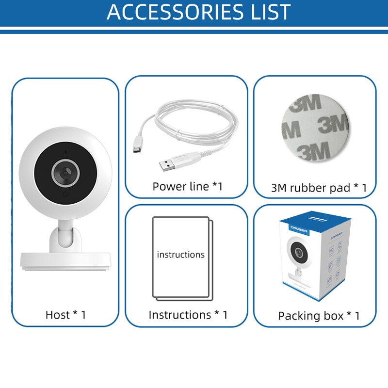 Mini WiFi IP Camera HD Home Security Surveillance Camera Pet Dog Baby Monitor