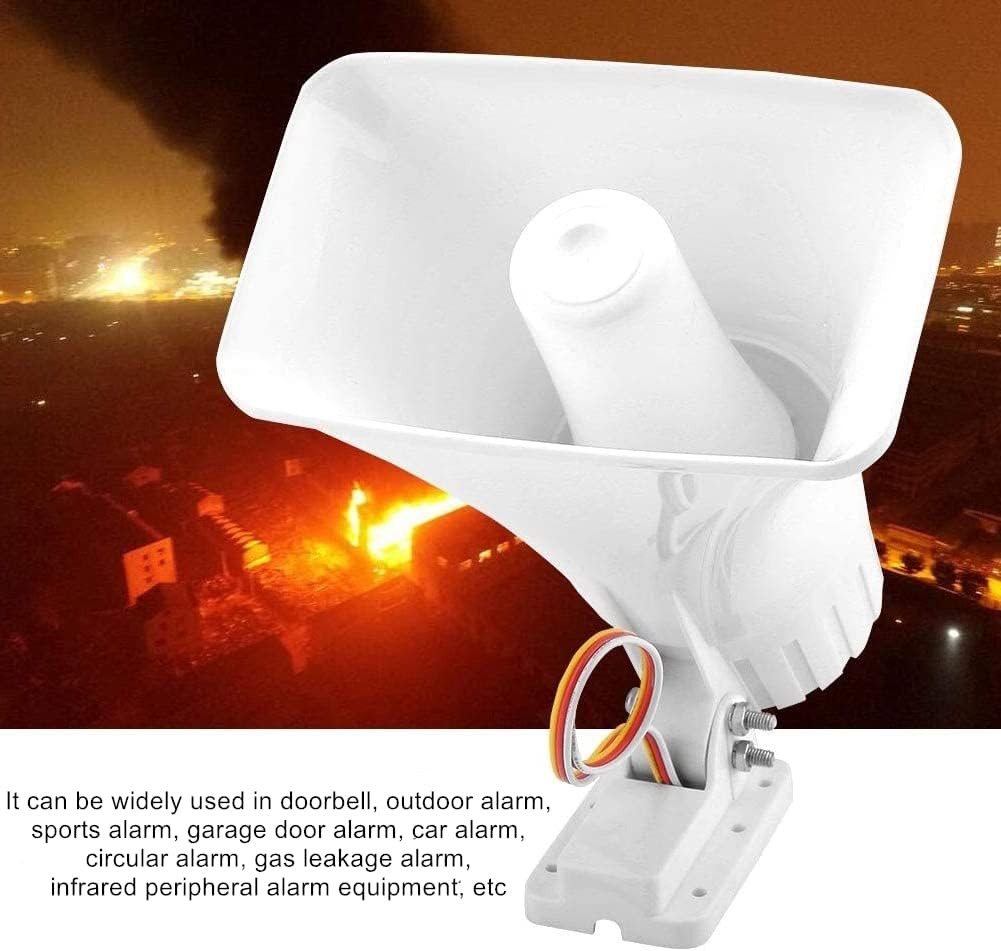 30W Alarm Siren ,Dual Tone Outdoor Self Contained Electric Security Ring Siren w