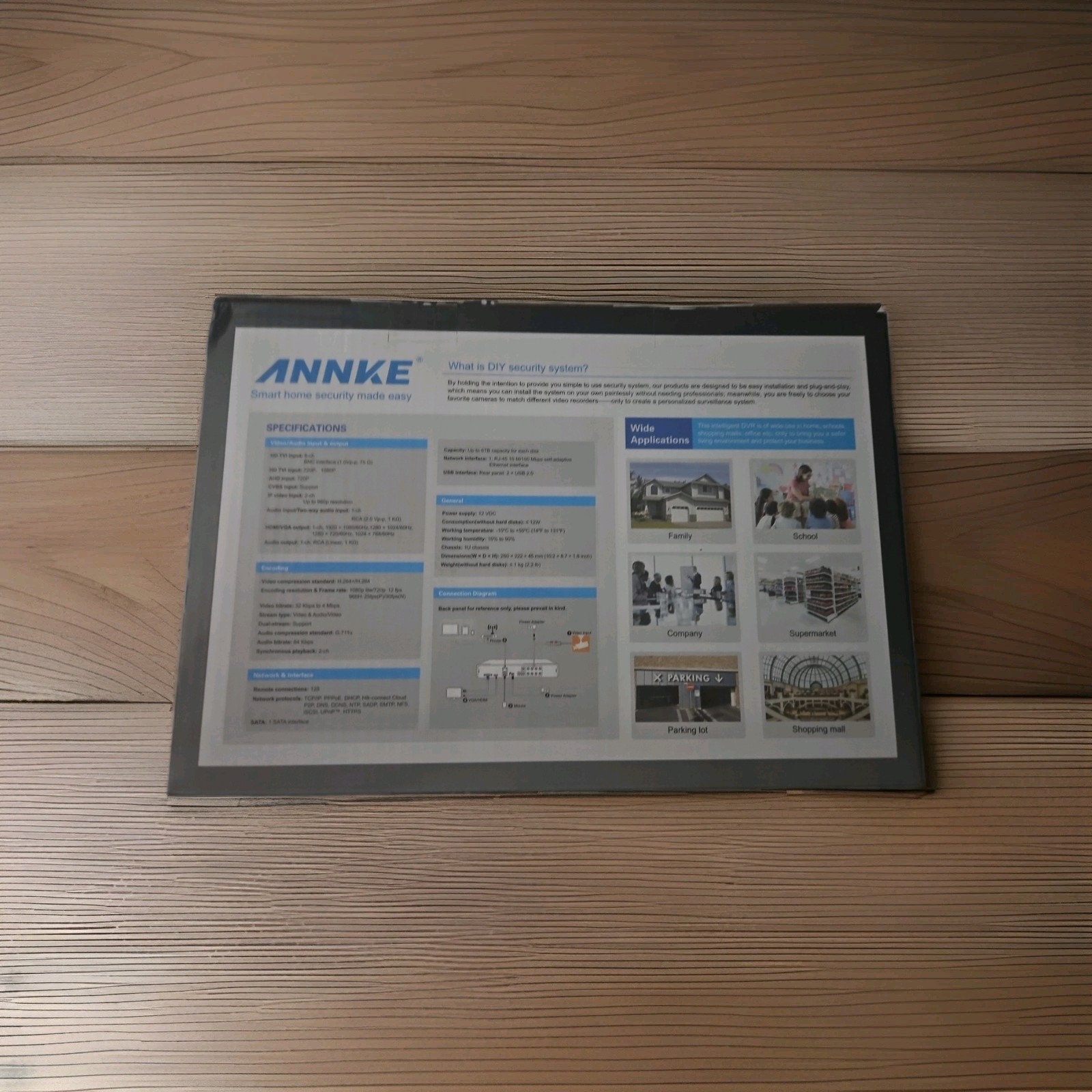 Brand New ANNKE 8CH H.264 DVR DN81R 1080P Security 4 Camera System