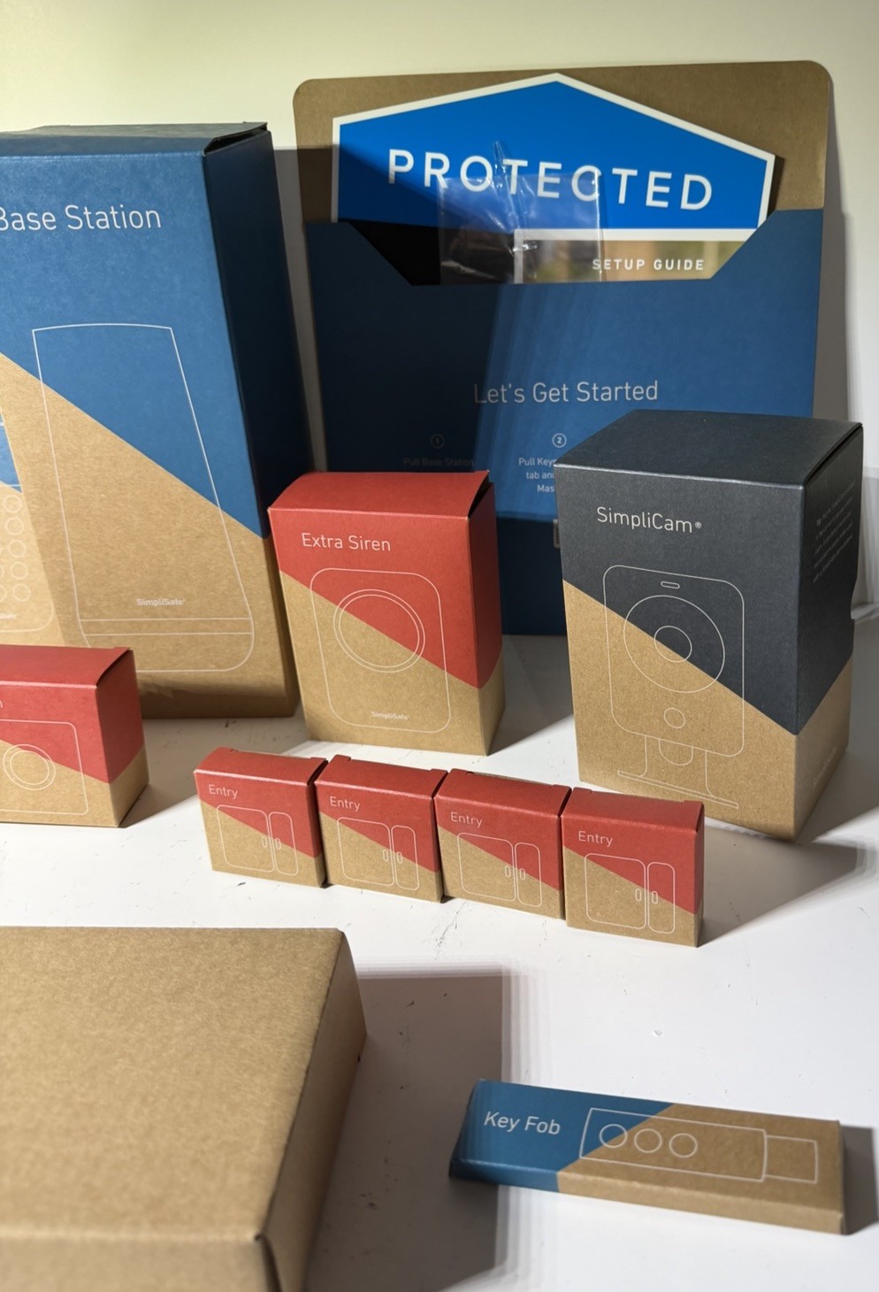 SimpliSafe Home Security System w/ Base Station Motion/Entry Sensors Keypad 11PC