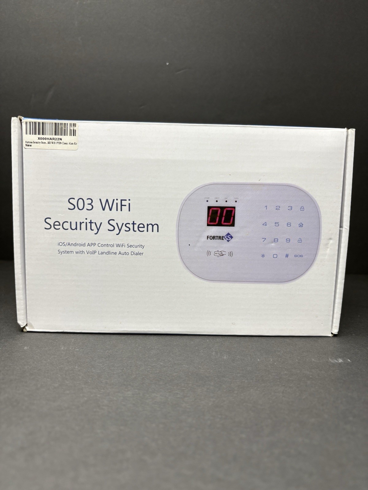 Fortress S03 WiFi Home Security Alarm System Kit Sensors RFID AS-IS