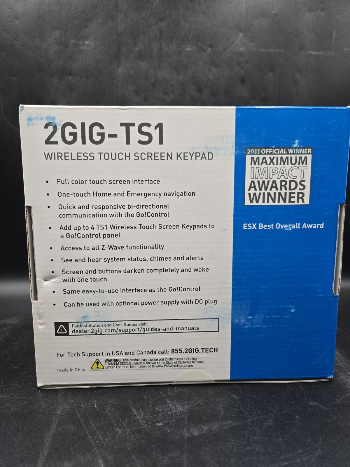 Wireless Security Control Panel 2Gig 2GIG-TS1-E