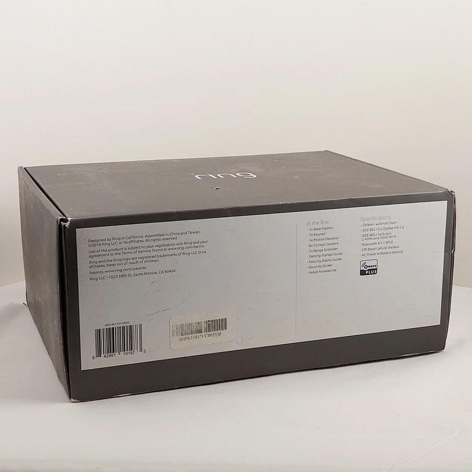 Ring Alarm Wireless Security Kit Home System – 10 Piece – New Open Box