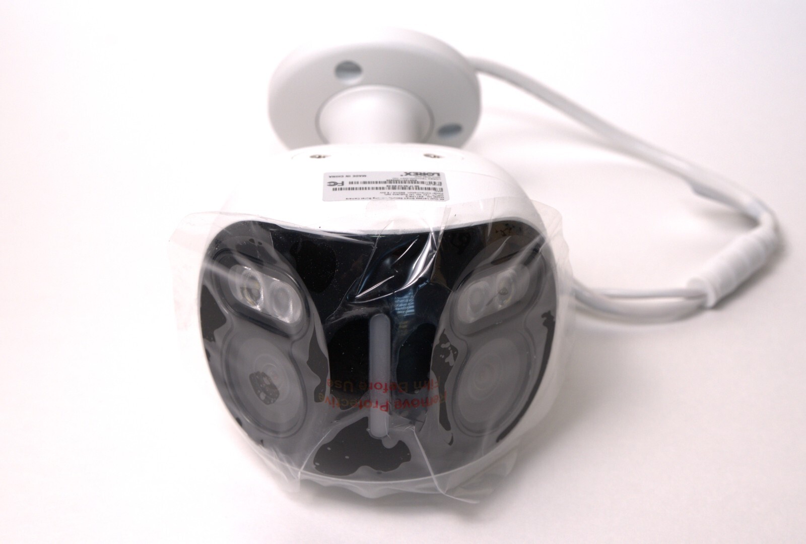2 Pack Lorex H20 4K IP Wired Dual Lens Security Camera with Smart Lighting