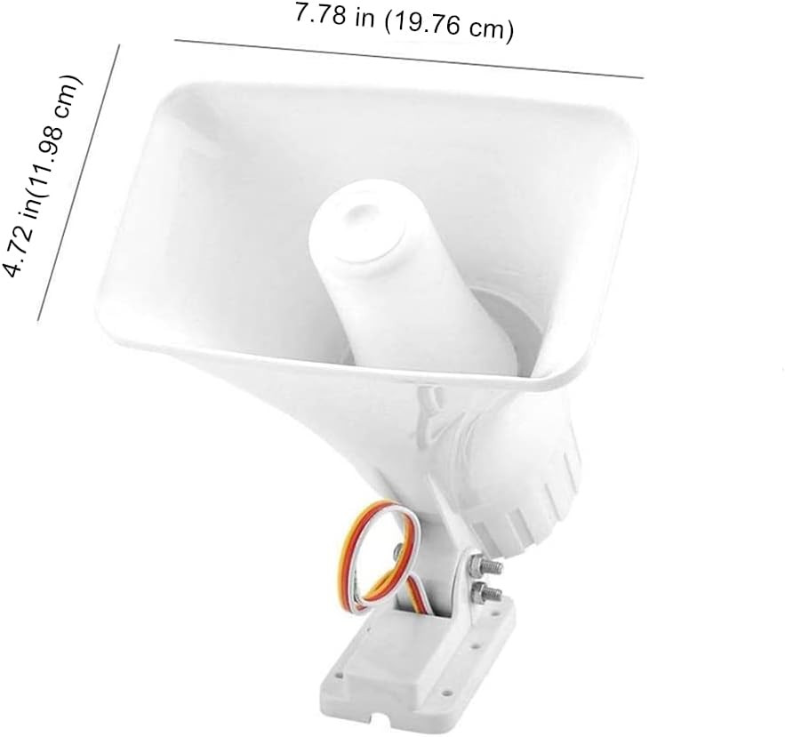 Alarm Dual Tone Wired Horn Siren with Bracket,130Db Loud Voice Warning System fo