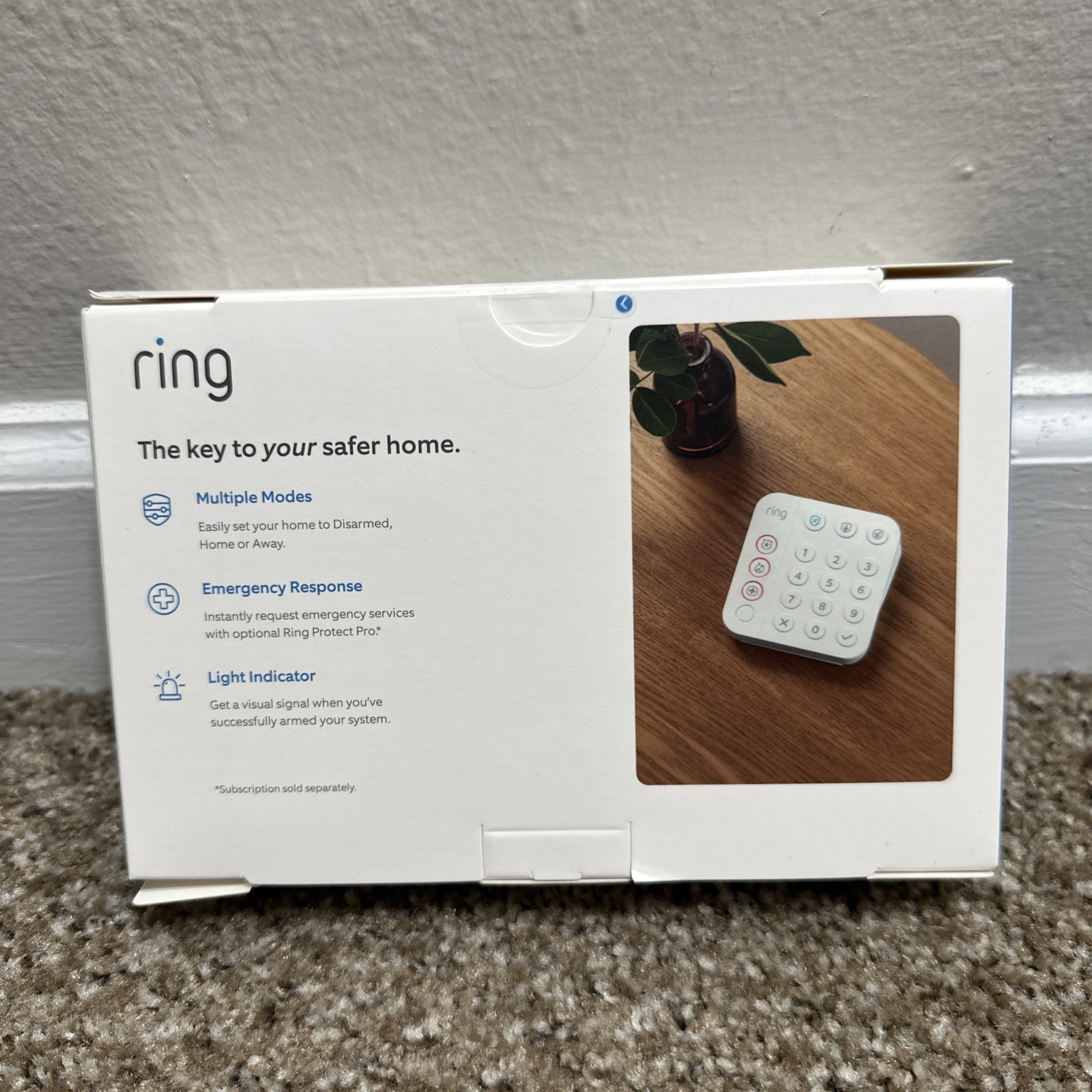 Ring Alarm 14 Piece Kit 2nd Generation Home Security System – White OPEN BOX