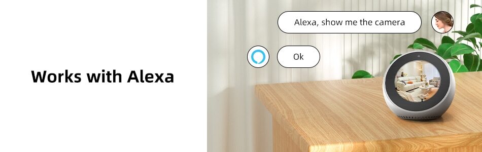 Camara De Seguridad Wifi Inalambrica HD Para Casa Interior Con Audio y Microfono