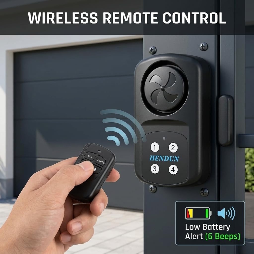 Waterproof Outdoor Door Alarm with Remote Keypad Inground Pool Safe IP67