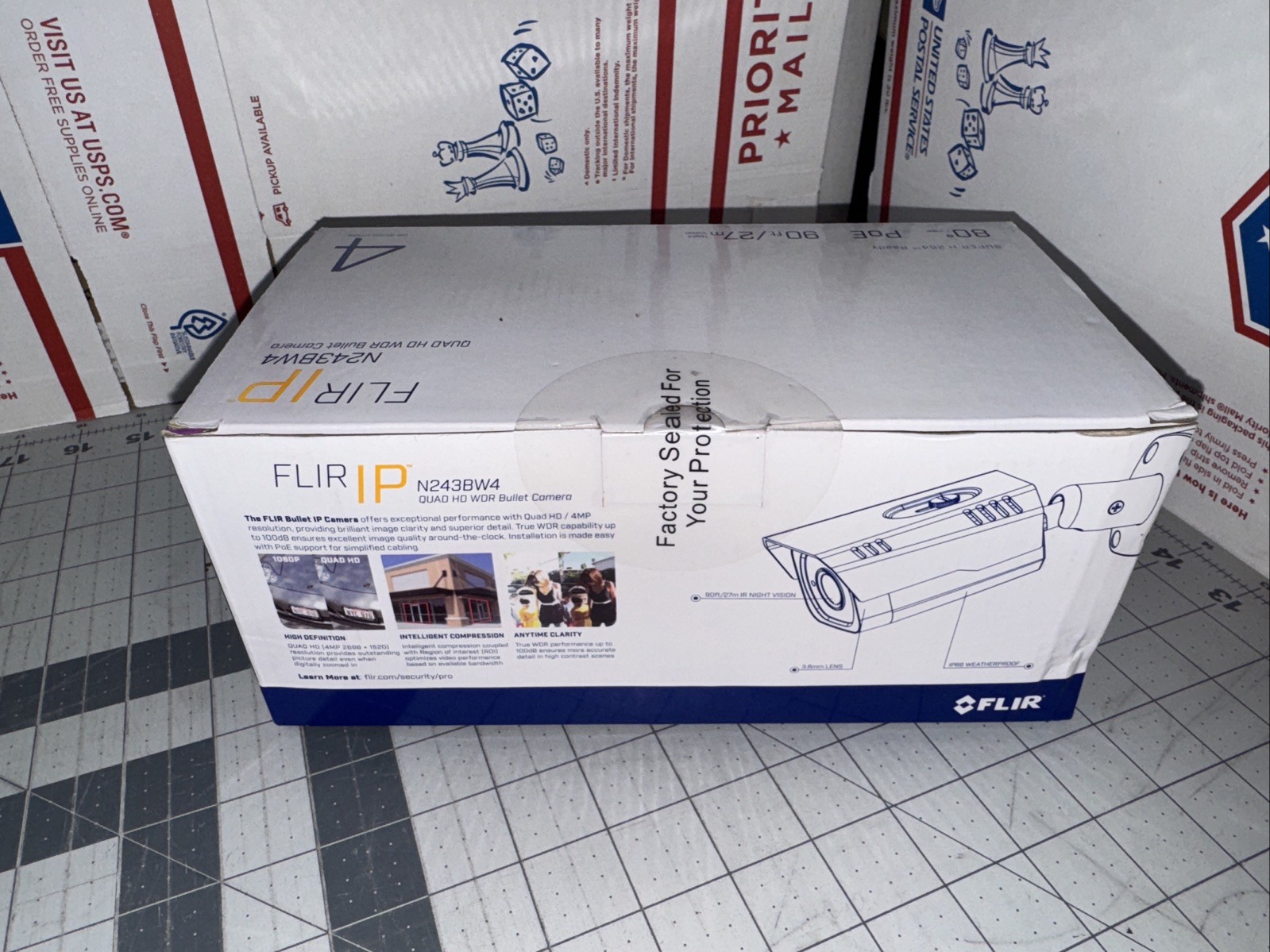 Flir N243BW4 4 Megapixel WDR Mini Bullet Camera 3.6mm Lens