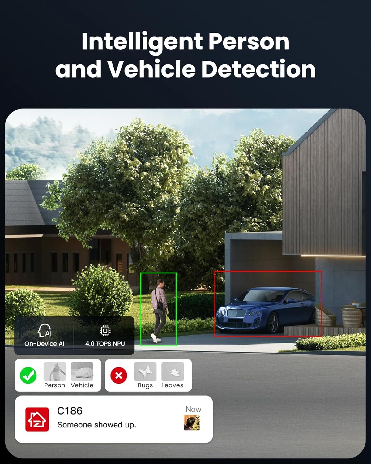 ZOSI 3MP Wireless PT Outdoor WiFi Security IP Camera Audio Smart Detect Add-on