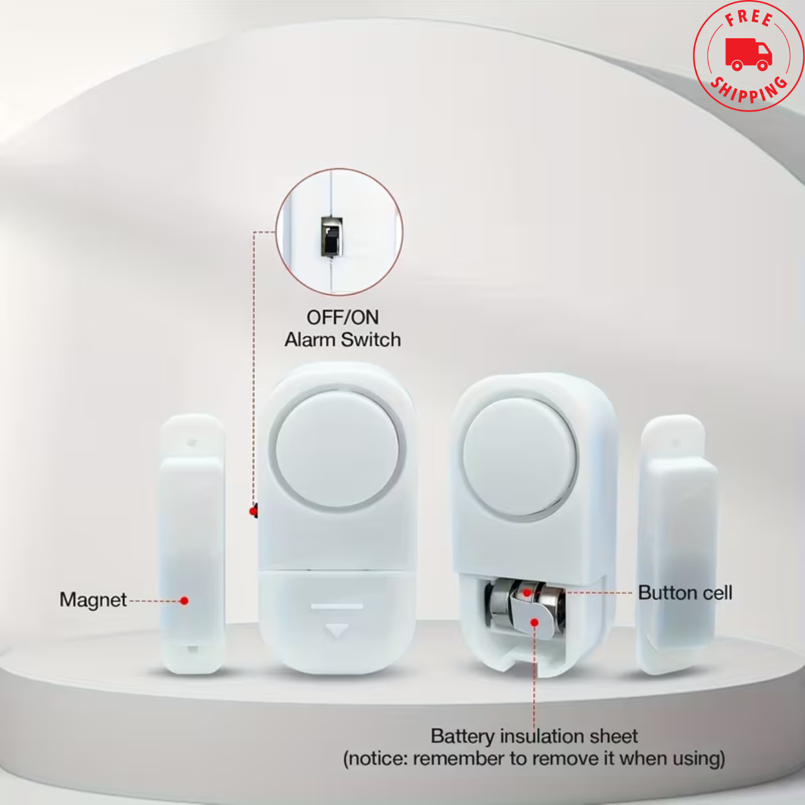 Wireless Home Window Door Burglar Security Alarm System Magnetic Sensor