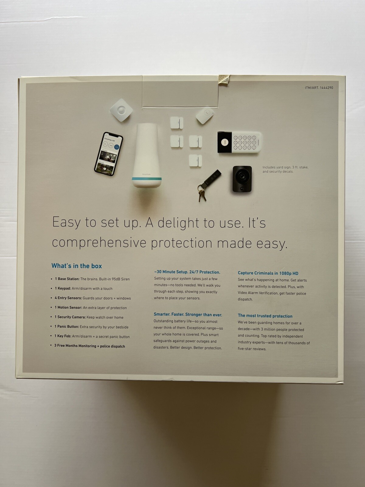 SimpliSafe Home Security System with HD Camera 1444290 10pcs bundle