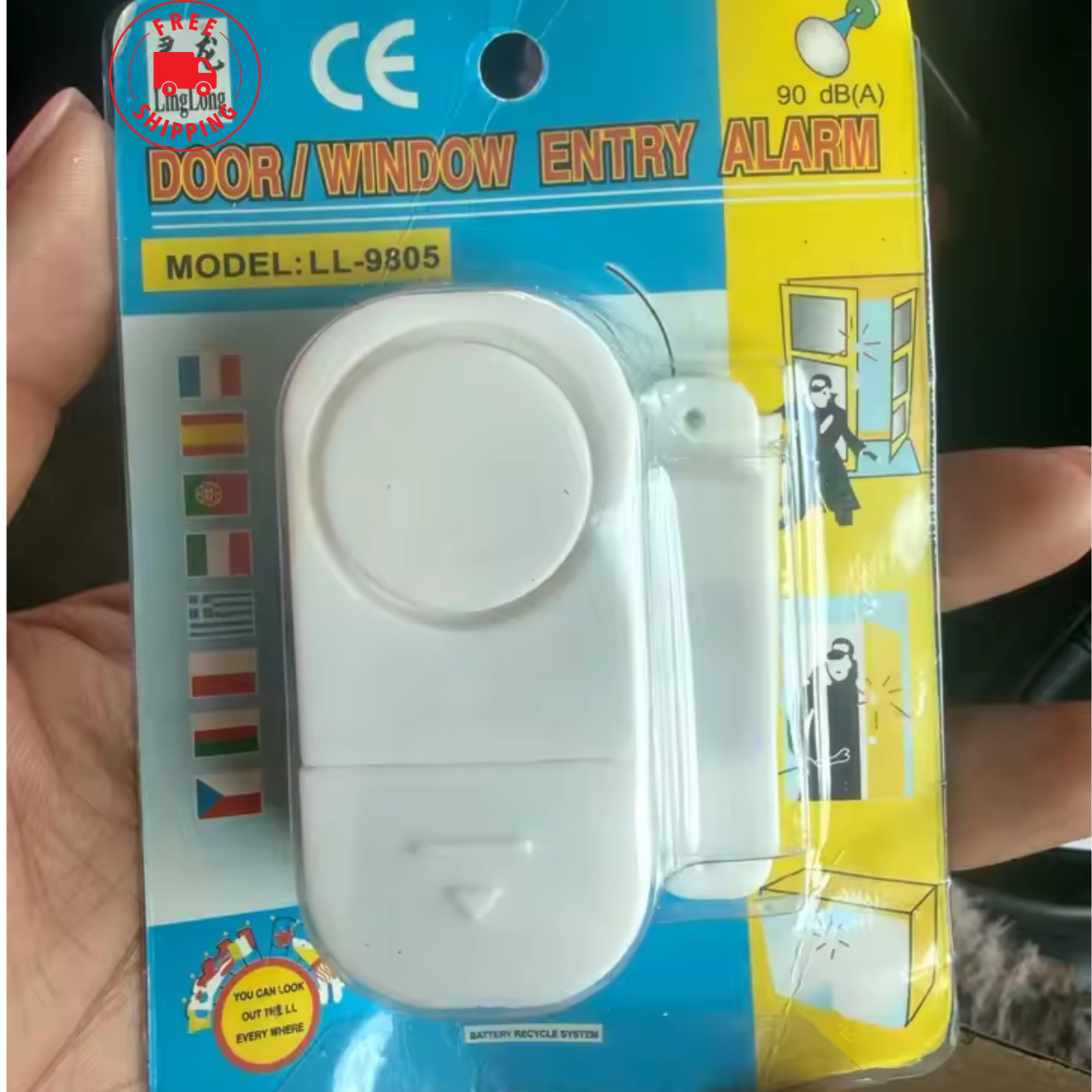Wireless Home Window Door Burglar Security Alarm System Magnetic Sensor