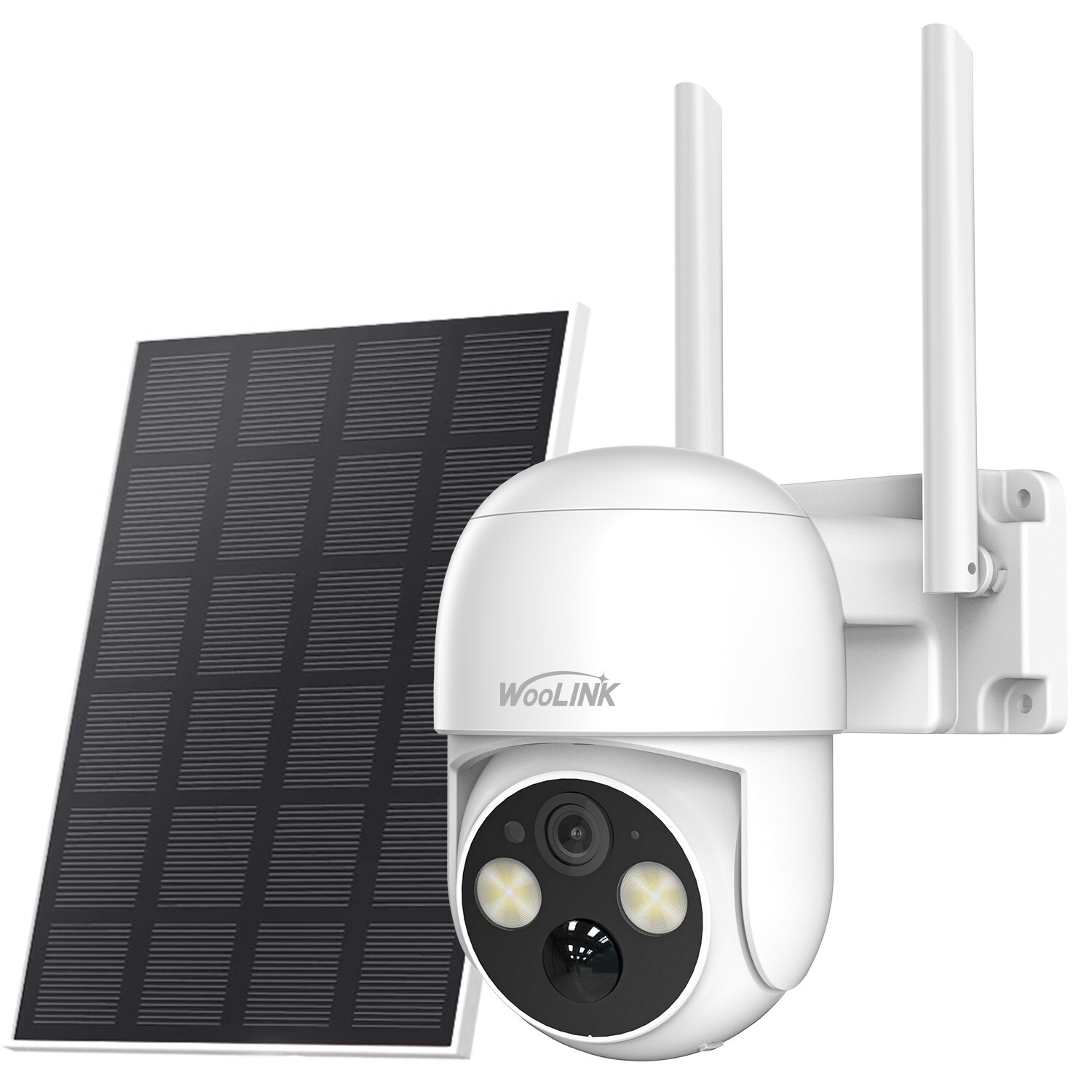 4PCS 4MP Solar Security Cameras Wireless Outdoor 2.5K Pan/Tilt Battery Powered