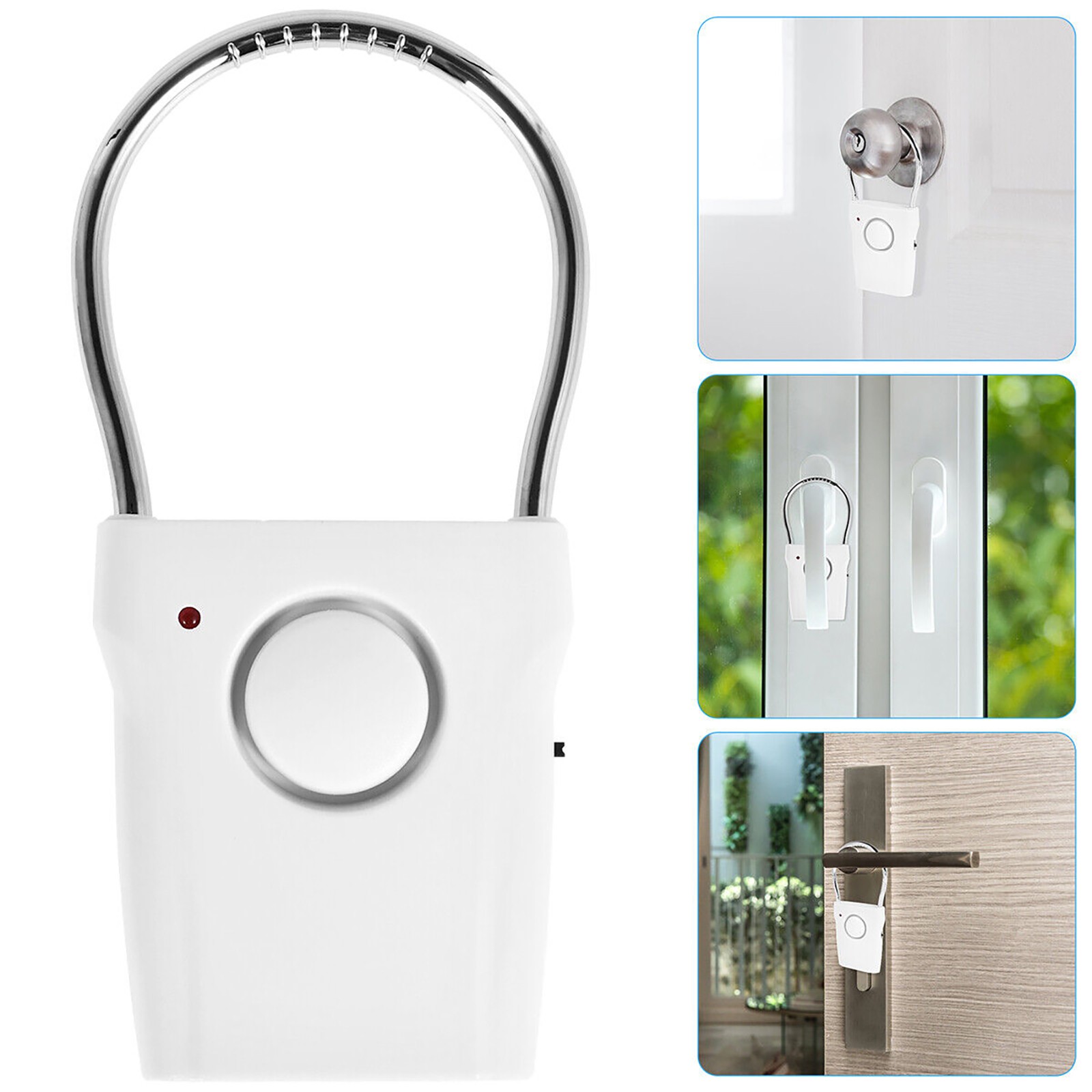 115dB Door Handle Alarm Portable Door Security Alarm Alarm Battery Operated