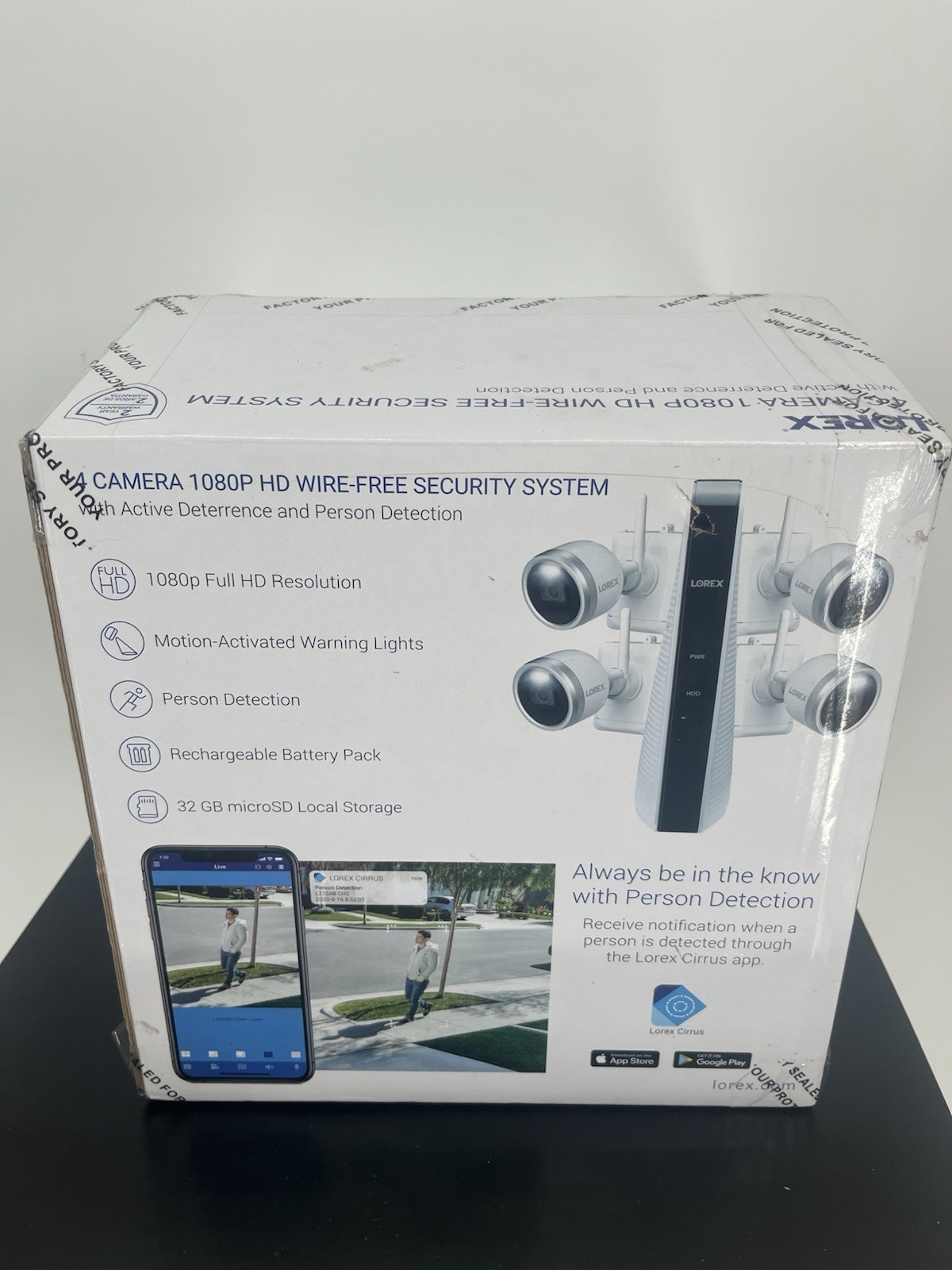 Lorex HD Wire-Free 1080p Security System 4 Wire Free Camera L222A8D-2AA4