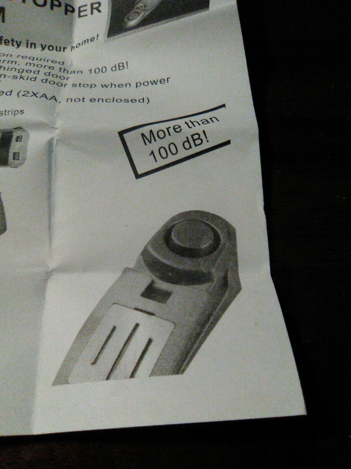 Door stopper alarm